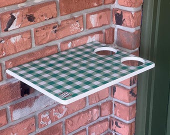 Estación de entrega de comida y paquetes en la puerta principal / Mesa plegable de pared / Mejora del hogar que ahorra espacio