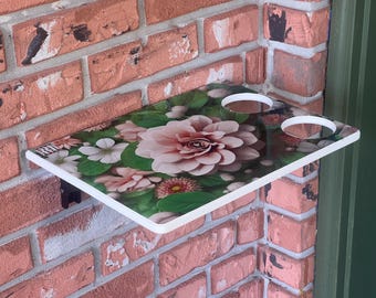 Mesa plegable de pared – Estante de entrada para dejar paquetes de comida