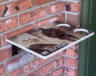 Mesa plegable para porche / Mueble de entrada montado en la pared, apoya a las tropas