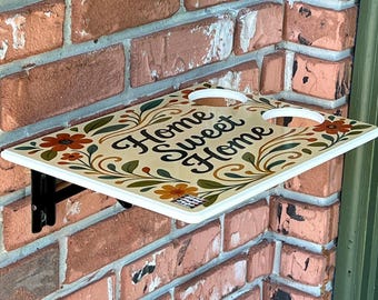 Mesa plegable de pared para reparto de comida / Mesa abatible para porche que ahorra espacio