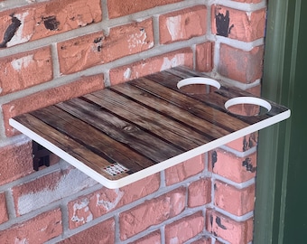 Mesa plegable moderna para pared / Estante para entrega de comida a domicilio / Mesa compacta para recibidor o porche