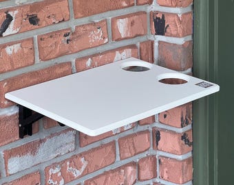 Mesa plegable para reparto, estante impermeable para porche, soporte para reparto de comida