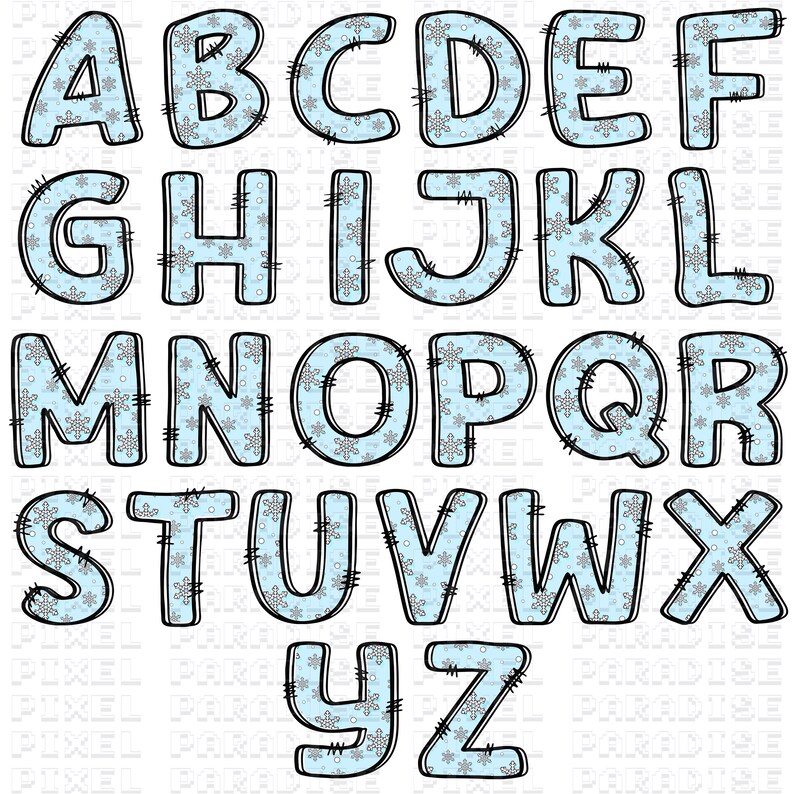 Custom Name Letters, Digital Alphabet, Popular Best Selling, Christmas ...