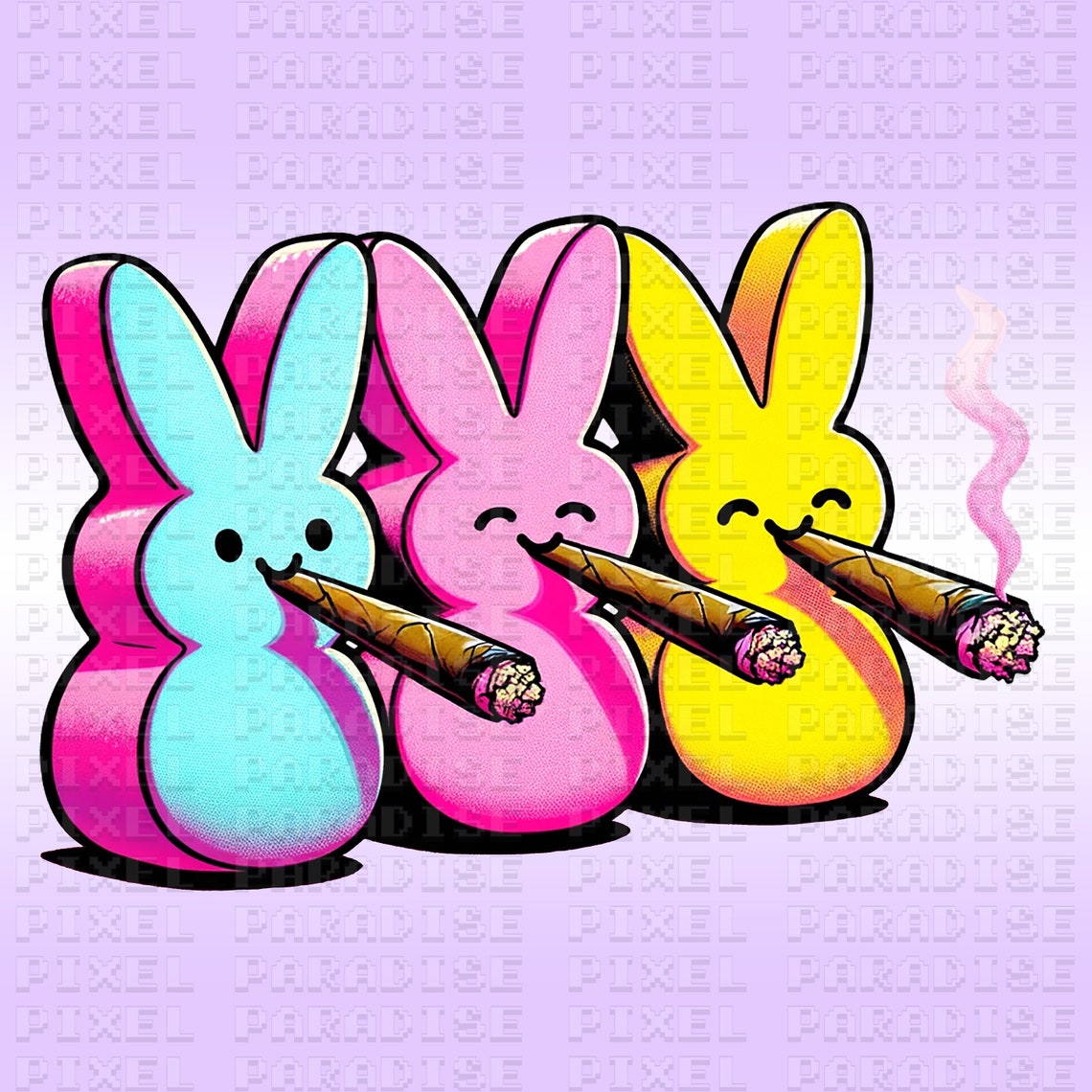 Peeps Png, Marijuana Png, Easter Png, Easter Stoner Png, Easter Weed