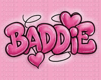 baddie png, airbrush png, 90s airbrush png, y2k airbrush png, 2000s airbrush png, airbrush letters png, cute girly png, bad bitch png, png