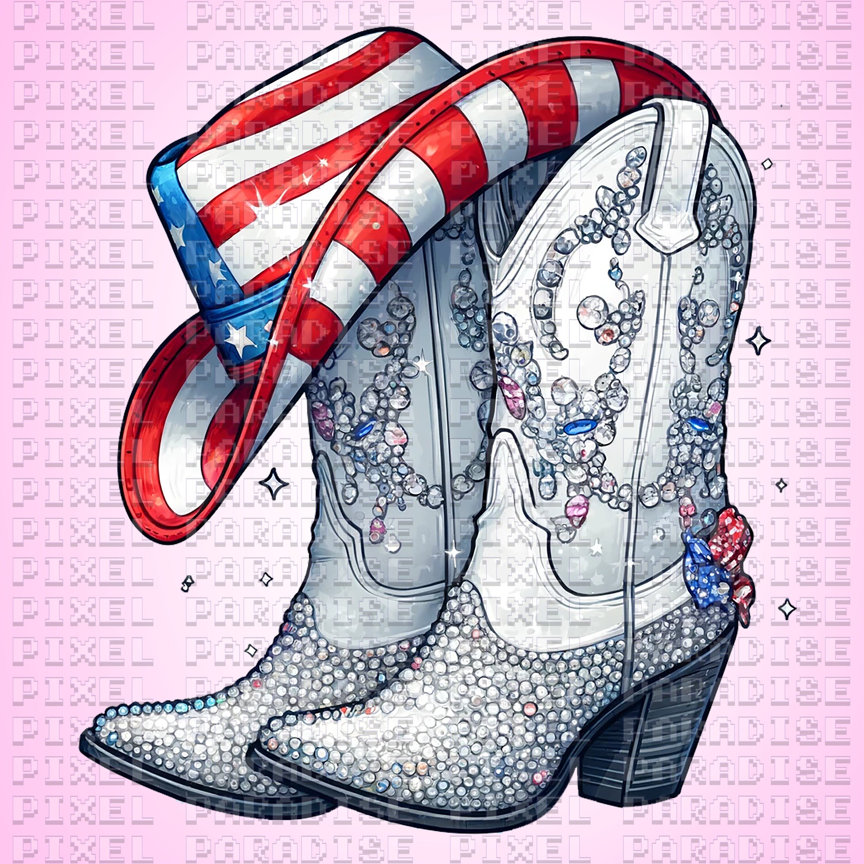 American Cowgirl Png, 4th of July Png, Cowgirl Png, Cowgirl Boots Png ...
