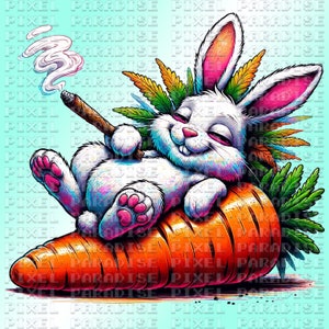 bunny smoking a cigarette Hipster Rabbit with and Glasses Stock Illustration Bunny Smoking - Etsy