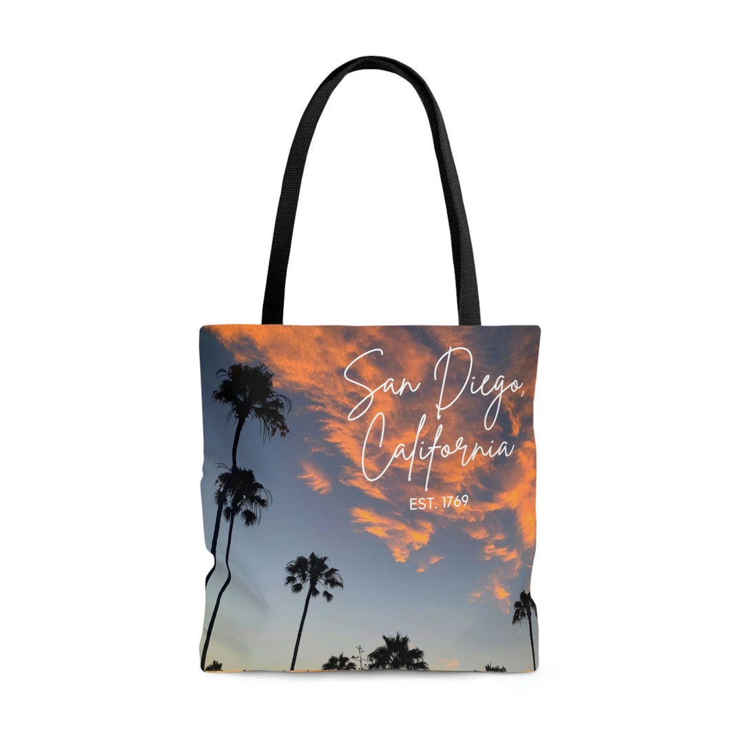 Artsy San Diego Tote Bag Multiple Sizes Etsy
