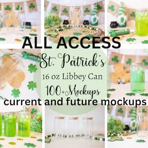 16oz Glass Can Mockup Bundle, 116 images Libbey Glass Bundle, St. Patrick’s Glass Mockup, Glass Can Mockup, Libbey Can Mockup Bundle