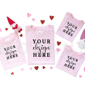 Sibling T-Shirt Mockups, Mommy and me Mockup, Bella and Canvas 3001C, Sibling Mockups, Valentine Mockups, Family T-Shirt Mockups
