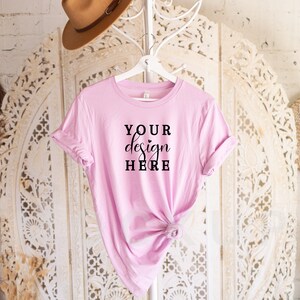Bella and Canvas Lilac shirt mockup, Lilac 3001C, Boho T-Shirt Mockup, Bella and Canvas women Mockup, shirt Mockup, Boho Mockup, Mockup