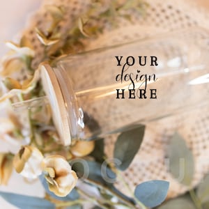 16oz Glass Can Mockup, Blank Glass Mockup, Mug Mockup, 16oz Glass Beer Can Mockup, Boho Mockup, Glass Can Mockup, Libbey Mockup