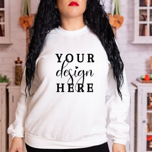 Gildan 18000 White Sweatshirt Mockup Christmas Sweatshirt Mockup Gildan Christmas Sweatshirt Gildan Sweatshirt Mockup Christmas Mockup