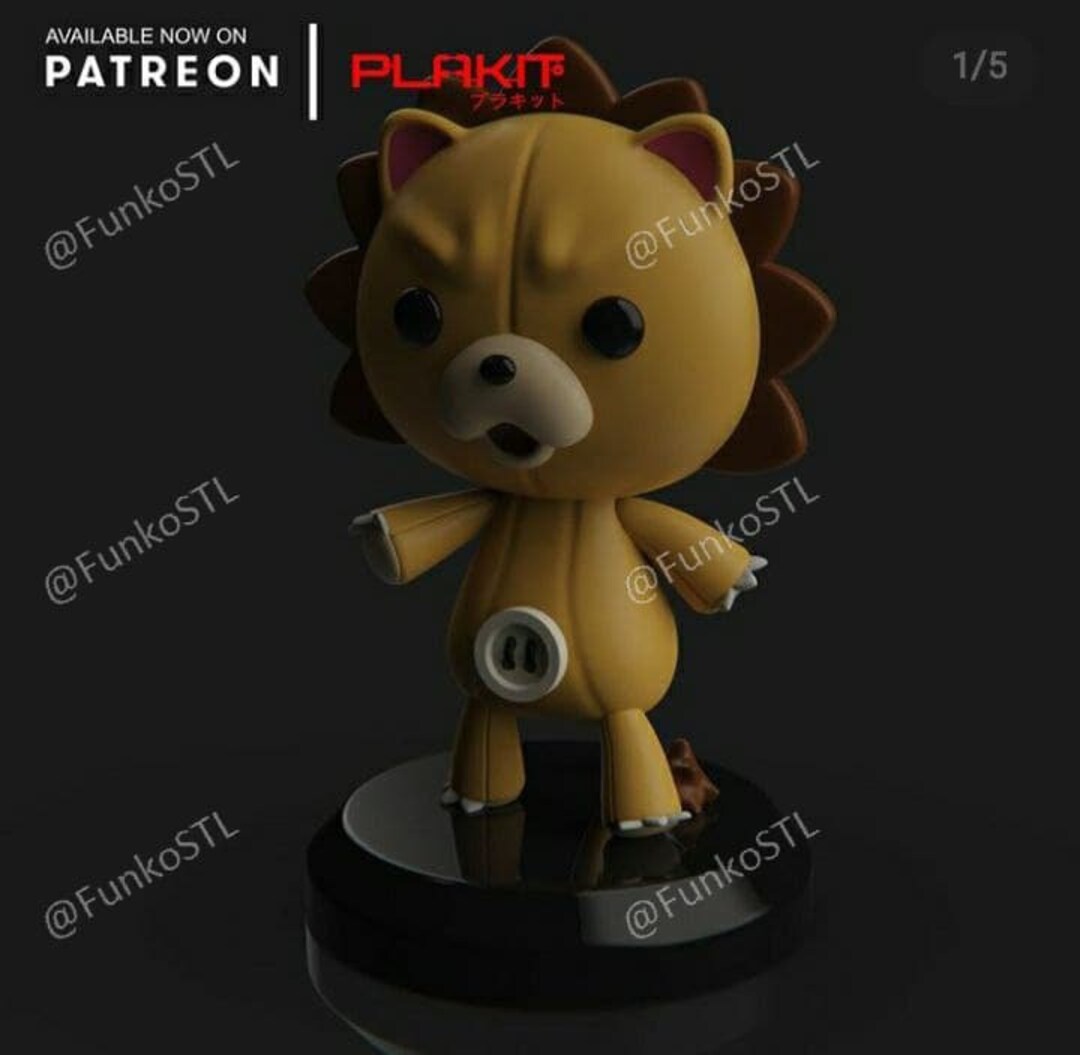 Bleach Kon Funko Pop STL 3d Print Etsy