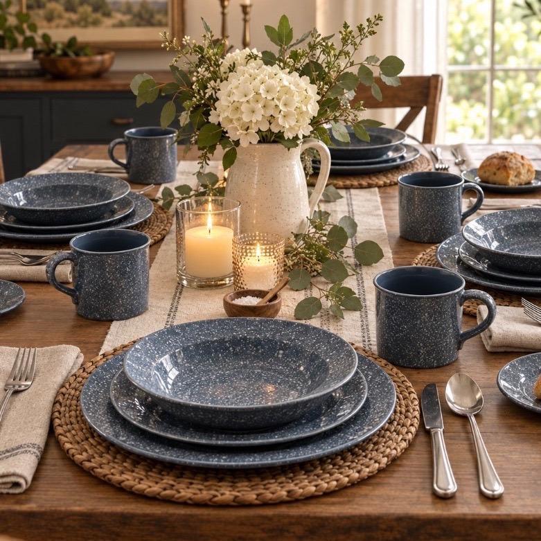 Japanese Blue Dinnerware - Etsy
