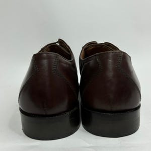 Bruno Magli Mens Dark Brown Leather Cap Toe Oxford Shoes Made in Italy 4388 9.5 image 5