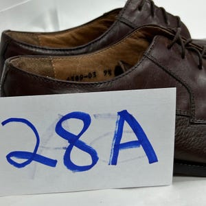 Bruno Magli Mens Dark Brown Leather Cap Toe Oxford Shoes Made in Italy 4388 9.5 image 10