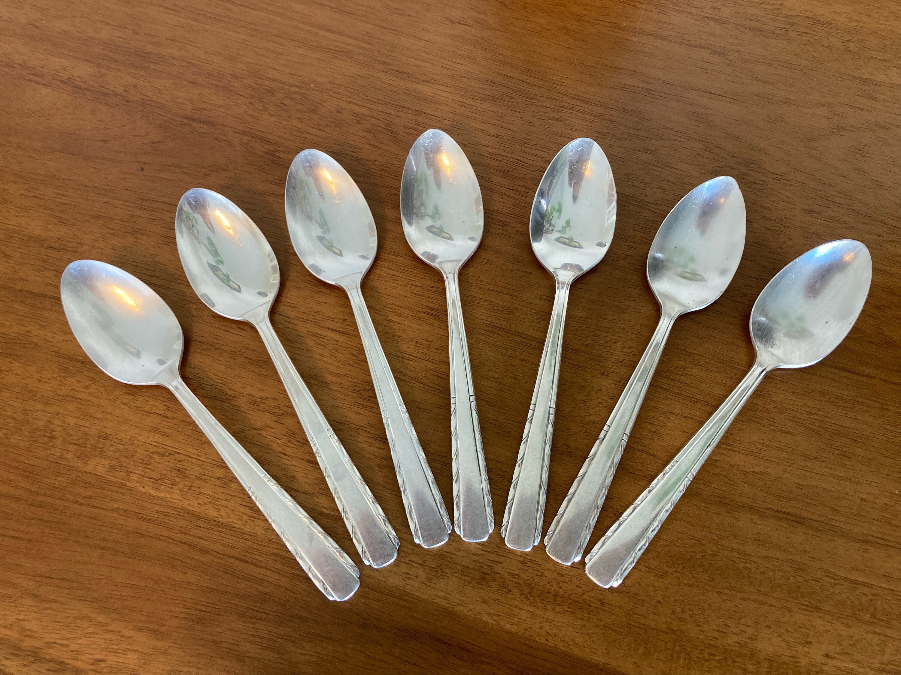 Vintage Hotel Plate Silver Spoons Vintage by Oneida, Tablespoons and