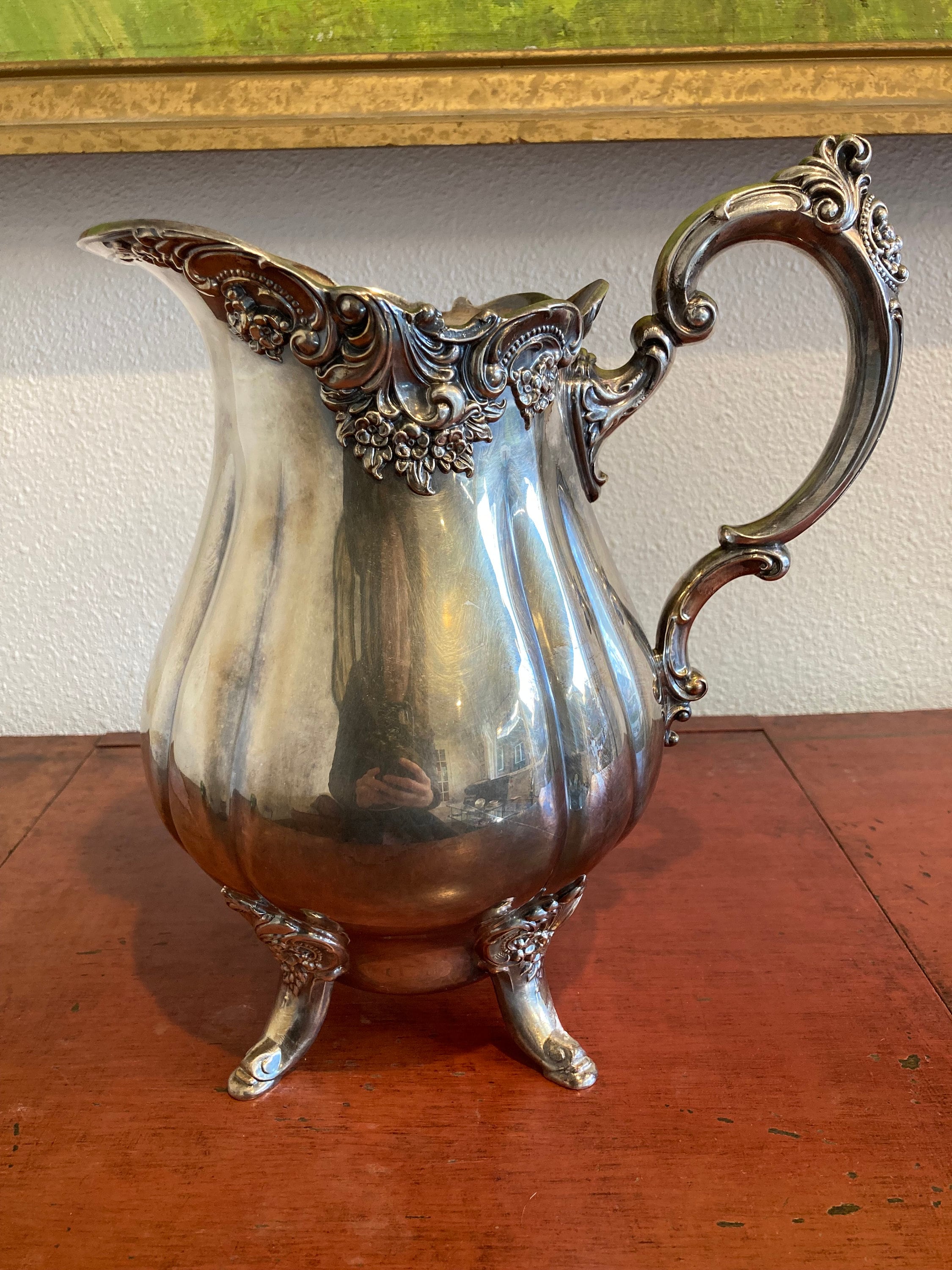 Vintage Wallace Baroque Silverplate Footed Pitcher #267 - Etsy