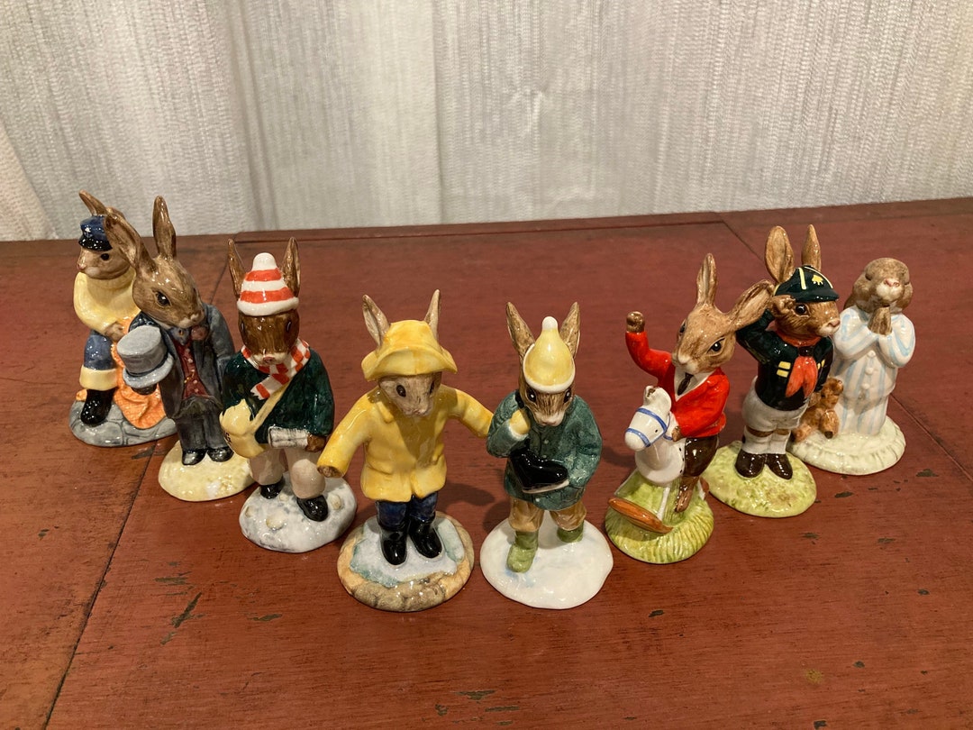 Royal Doulton Bunnykins Figurines: Collectible Porcelain Rabbits - Etsy