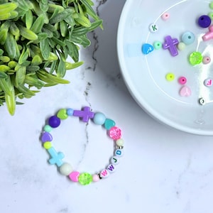 diy friendship bracelet kit | girl birthday party favor | custom letter bracelets | jewelry making kit | make your own bracelet | girl party