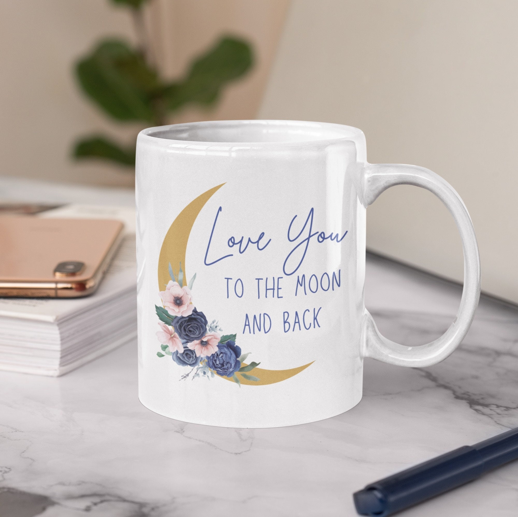 Love You to the Moon and Back Printable Gift Wall Art Nursery Art Quote ...
