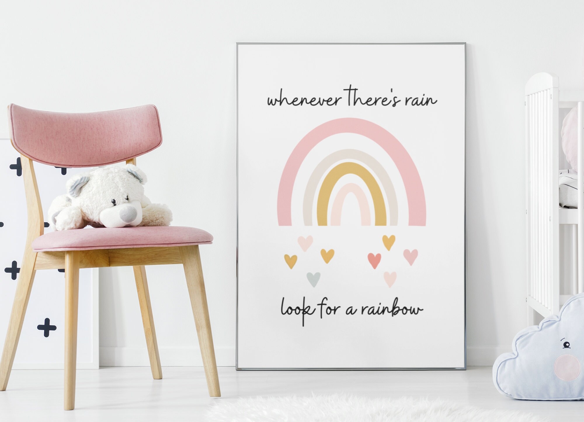 Whenever There Whenever There's Rain Png Printable Boho Rainbow Kids - Etsy