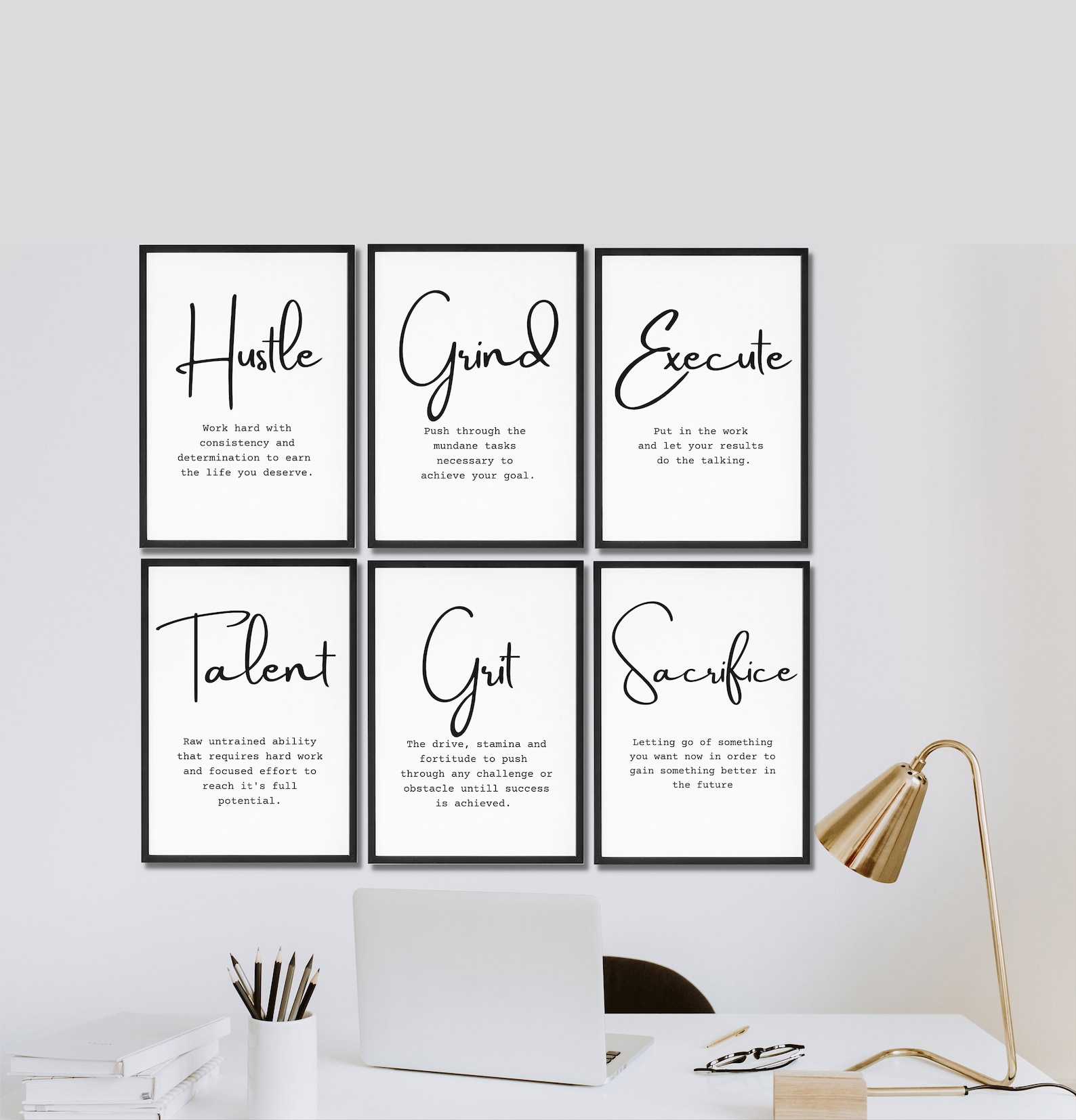Office Motivational Posters Printable Download Gallery Wall 12 Set ...