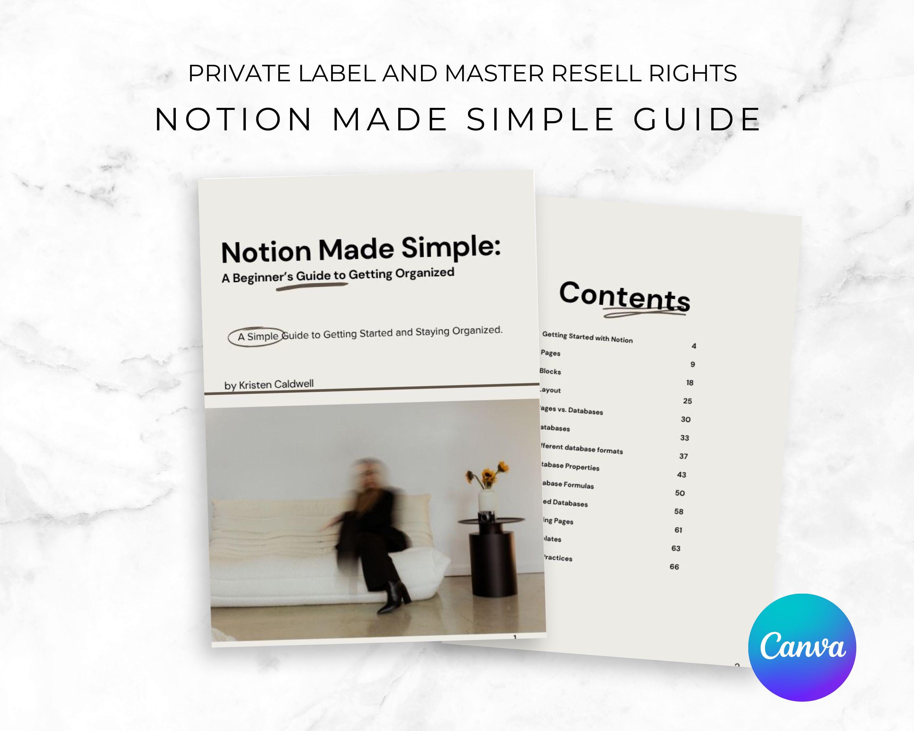 Notion Guide for Beginners: Instant Download - Etsy