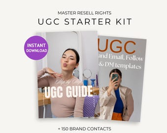 UGC-Starterkit | 19-seitiger UGC Guide + 150 Brandkontakte & E-Mail Vorlagen
