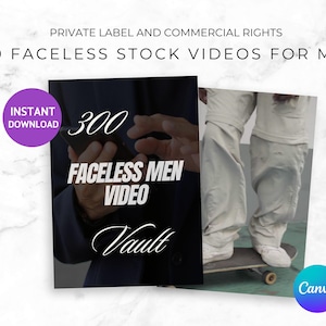 300 Faceless Reels for Men, Ready-Made Reels for Instagram YouTube Shorts & TikTok with resell rights, digital marketing