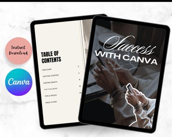 Canva Anfängerleitfaden | Canva Toolbar Tutorial | Sofort Download