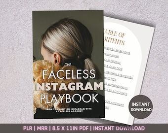 Manuale Instagram senza volto / Marketing digitale per creatori di contenuti / Diritti di rivendita