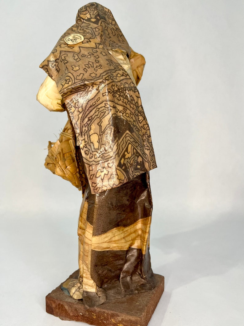 Vintage Mexican Folk Art Paper Mache Figurine Handmade EB M.R Elaborado ...