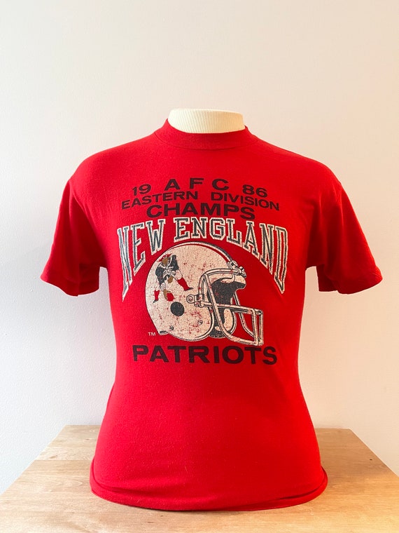 1986 New England Patriots Vintage T-Shirt - image 1
