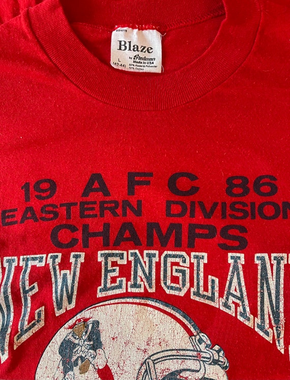 1986 New England Patriots Vintage T-Shirt - image 3