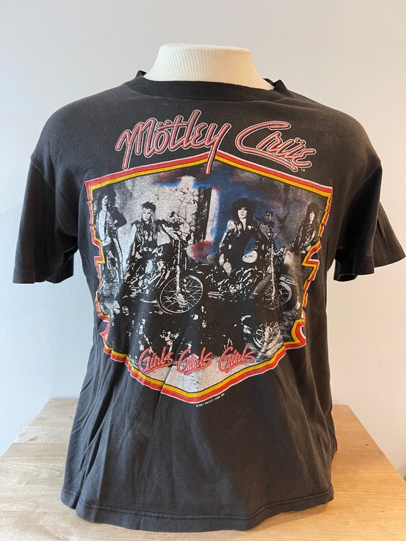 1987 Mötley Crüe Girls Girls Girls Vintage T-Shirt