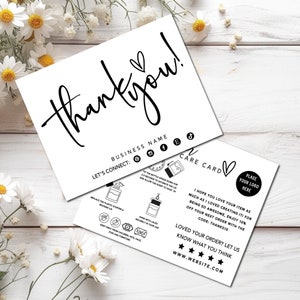 Car Diffuser Care Guide Editable Canva Template, DIY Car Air Freshener Use Instructions, Printable Diffuser Instruction Card Insert - MIN