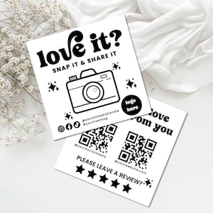 Retro Snap and Share Card Template, Social Media Card Template, DIY Follow Us On Social Media, Like & Connect With Us Template, Canva - SHAY