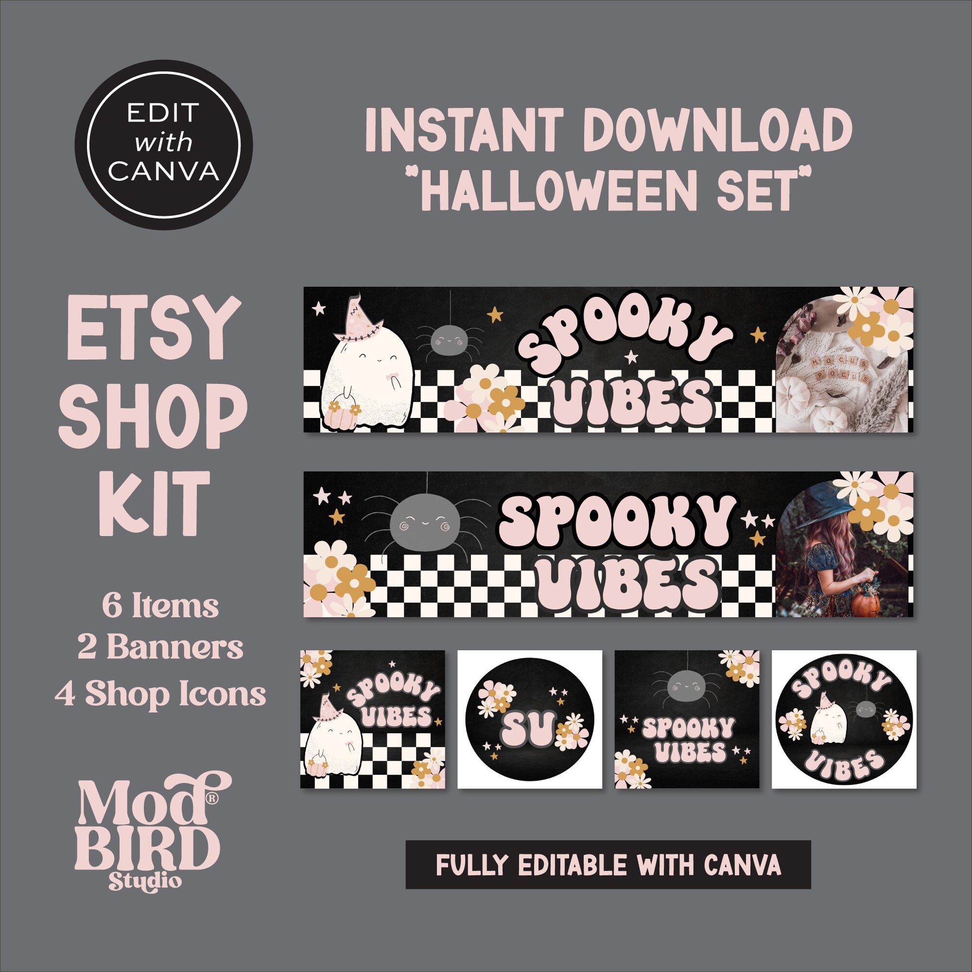 100 Piece Halloween Themed Junk Journal Supplies/kit/pack