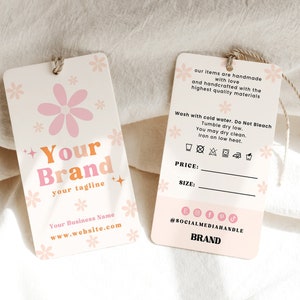 Editable Price Tag Template, Product Tags, Minimalist Product Tag, Custom Clothing Hang Tag, Business Hang Tag, Boutique Tag Template - MOD