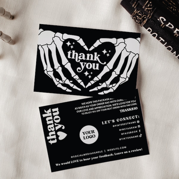 Spooky Thank You - Etsy