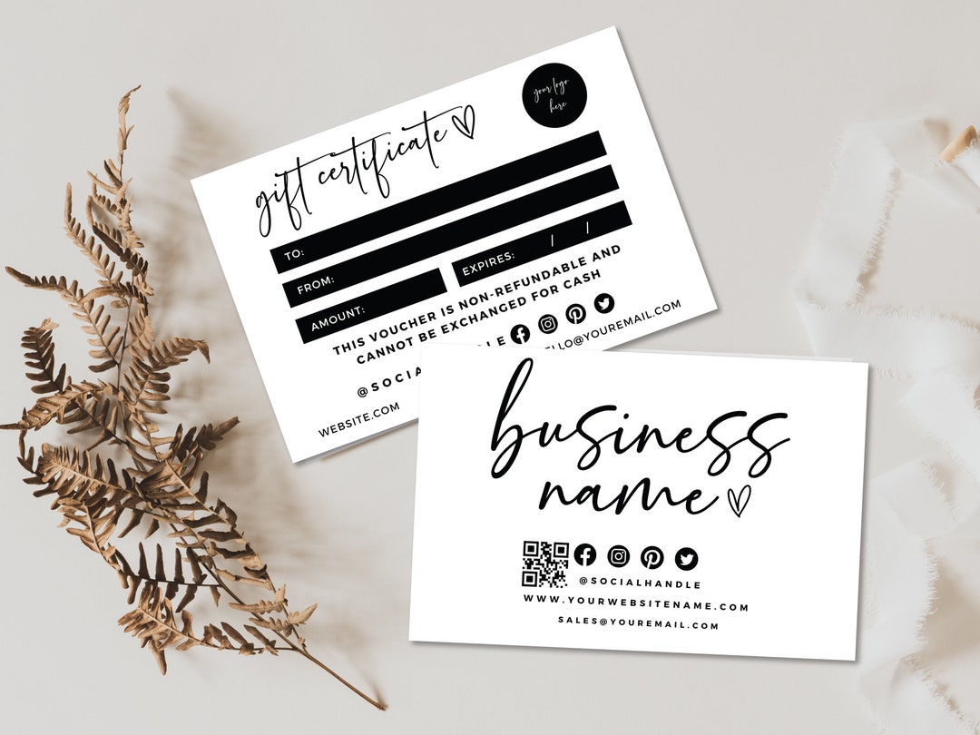 Gift Certificate Template Corjl Template Modern Gift Certificate ...