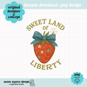 Design PNG da Terra Doce da Liberdade, Sublimação Patriótica de 4 de Julho, Clipart Retro dos EUA, Download Instantâneo de Arquivo Digital, Arte PNG da América