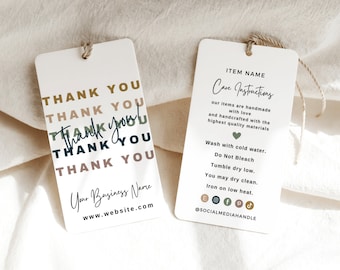 Editable Price Tag Template, Product Tags, Minimalist Product Tag, Custom Clothing Hang Tag, Business Hang Tag, Boutique Tag Canva Template