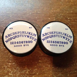 Pair of Ouija Board Ear Plugs Gauges (Buy 2 Pairs, Get 1 Pair Free!) 18g, 16g, 2g, 0g, 00g, 7/16, 1/2, 9/16, 5/8, 3/4, 7/8, 1inch