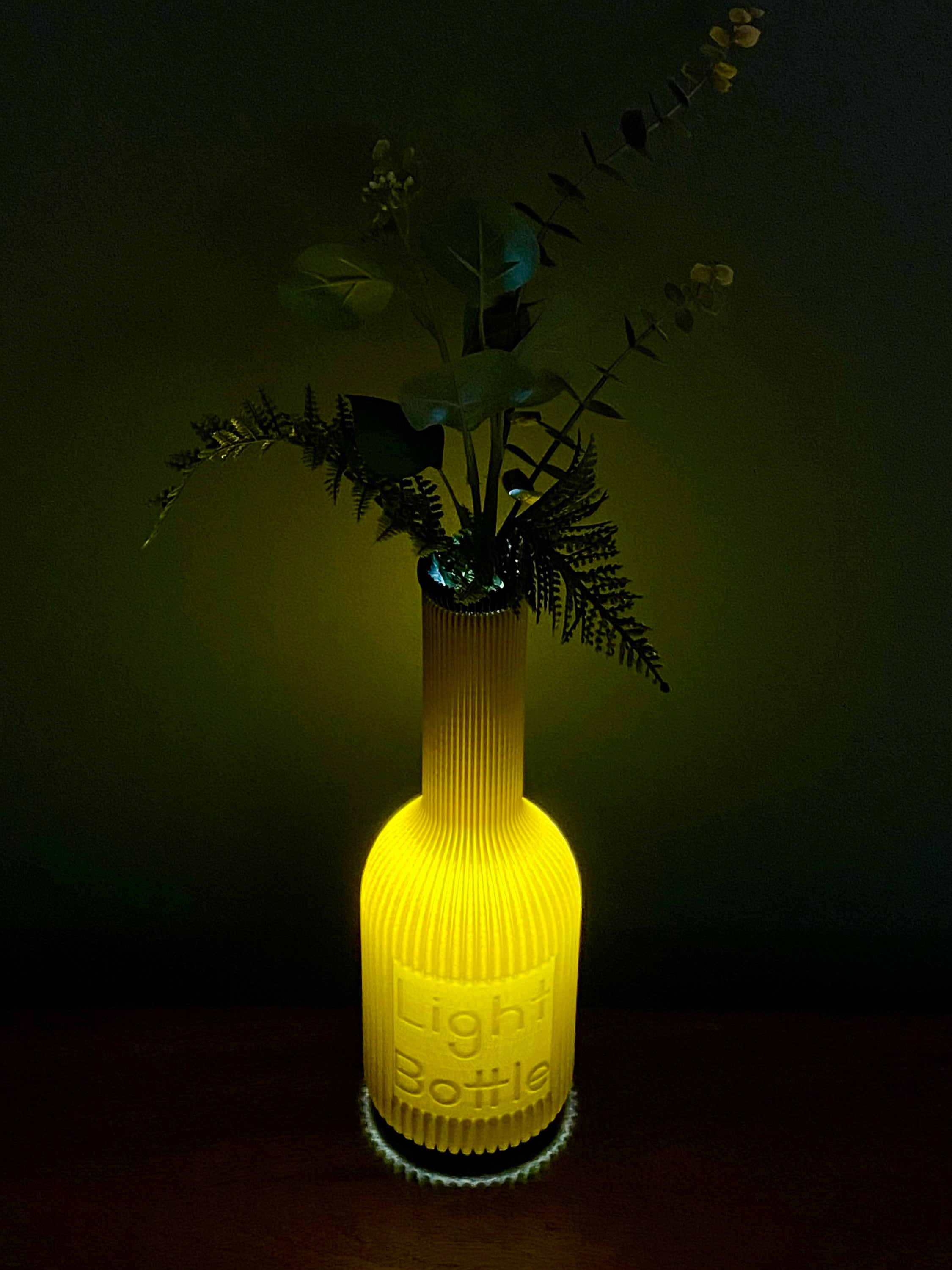 Light Bottle Table Lamp/vase Etsy