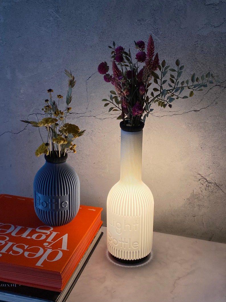 Light Bottle Table Lamp/vase Etsy