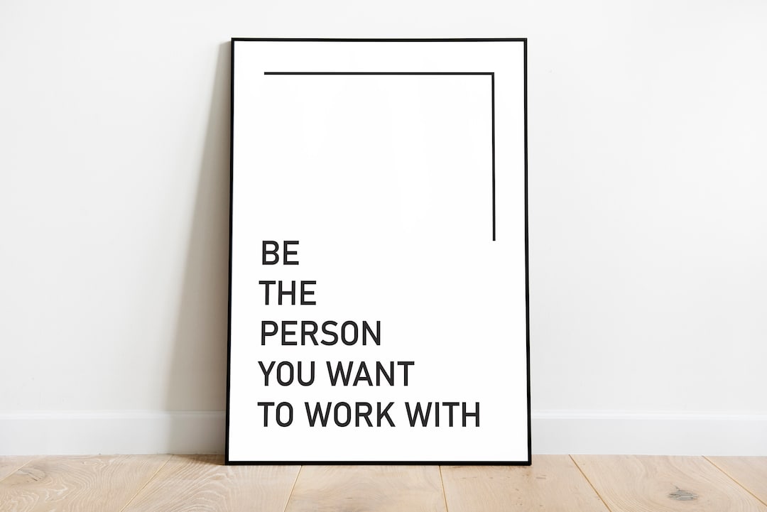 Monochrome Office Wall Art, Teamwork Quotes, Office Decor, Motivational Poster, Printable Poster