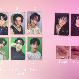 Straykids ATE ChkChkBoom Mini Album offizielle Fotokarte PC Pob Accordion/Letter Version Apple Musik